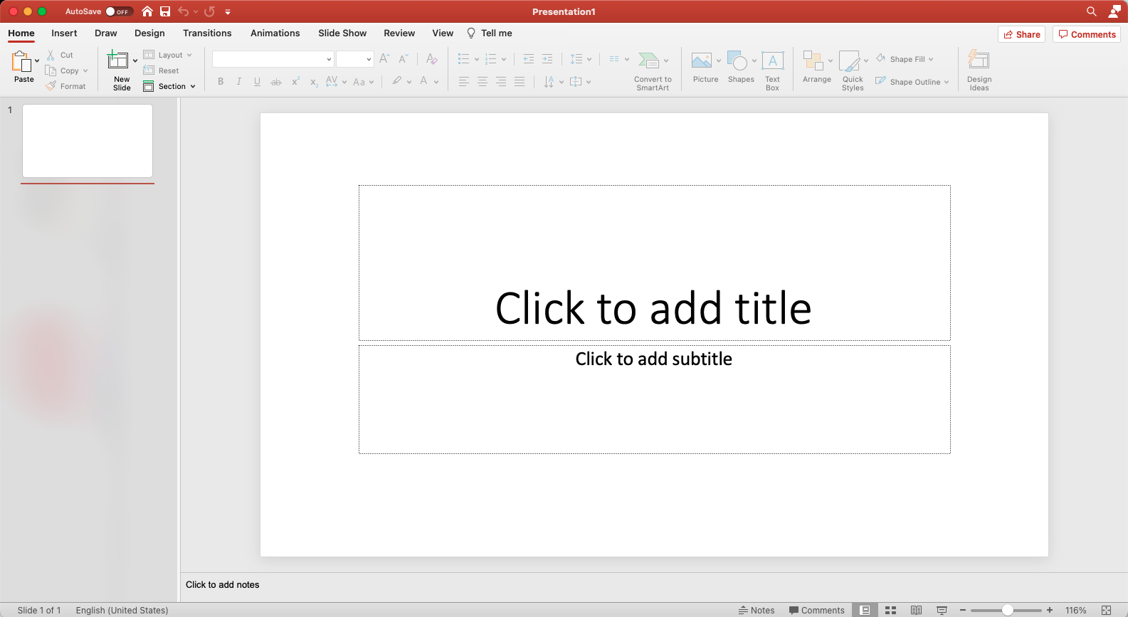 Screenshot of a Powerpoint presentation being edited